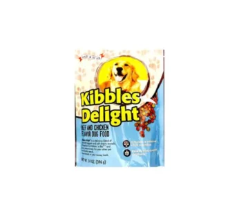 KIBBLES DELIGHT DOG FOOD WITH BEEF & CHICKEN 14OZ