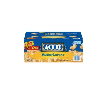 ACT II BUTTER LOVERS POPCORN 2.75OZ 32CT