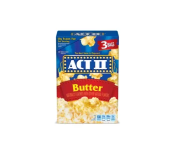 ACT II BUTTER POPCORN 2.75OZ 3CT