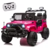 24V 100W*2 Two-seater Kids Ride On Car w/ RC - 3 Speed Adjustable,LED Headlights,4-Wheel Shock Absorption,USB/MP3 Charging & Battery Indicator,Bluetooth & music - Electric Toy Car for kids 3-8