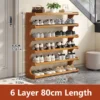 5/6-layer practical storage rack, shoe rack, space-saving design, multi-layer independent storage rack, wood grain finish, easy to assemble, self-supporting cubic shoe storage rack, storage rack, suit