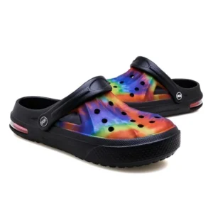 Women's Colorful Hollow Out Clogs; Lightweight Non Slip Breathable Sandals; Outdoor & Indoor Slippers